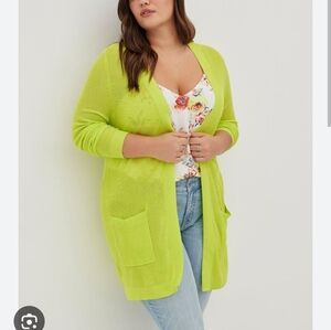 New Torrid Neon Cardigan